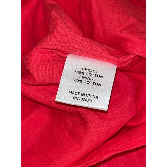 Tularosa Cutout Tanya Mini Dress Red Berry Color Eyelet Women's Size XS - Picture 11 of 12